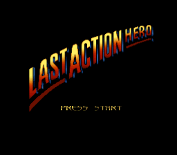 Last Action Hero (Europe) Title Screen